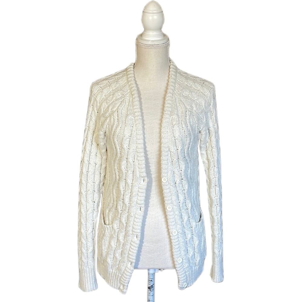 Cable Knit Granny Sweater Cardigan North Crest Classic